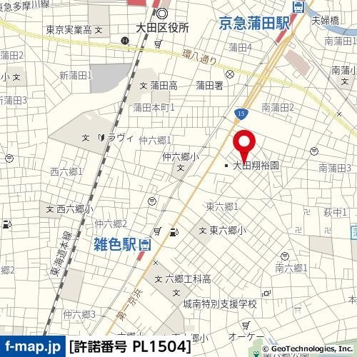 ジーベック京急蒲田の地図