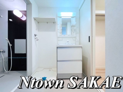 【独立洗面台】 | メゾン生駒町 | 朝の支度にも助かる、独立の洗髪洗面化粧台