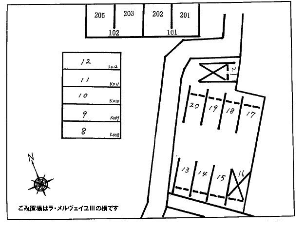 ラ・メルヴェイユ　　刈谷市の賃貸ならクラスホーム刈谷店の駐車場