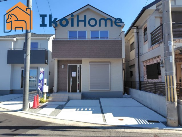明石市大久保町西島　2号棟　新築戸建の外観|江井ヶ島駅徒歩11分！通勤や通学も便利♪徒歩15分圏内に飲食店多数あり、週末のお出かけ後にも嬉しい♪