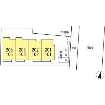 【区画図】 | D-room金ケ作 | ★※トリシアシリーズ　施工イメージ　
