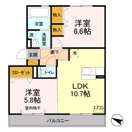 ボヌールおおたかの森 Ⅰの間取り