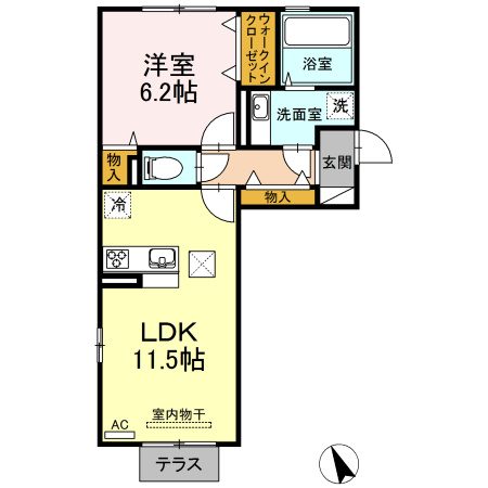 【間取り】 | コンフォール古閑中