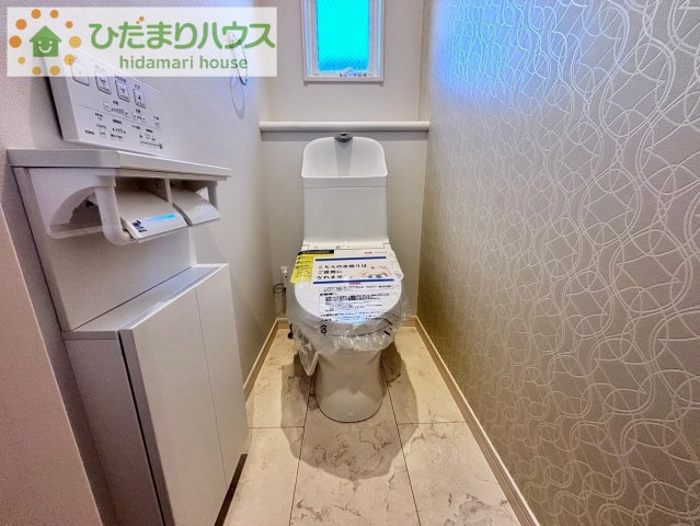 上尾市地頭方　新築未入居　スマート・ワン・シティ　02のトイレ|トイレは1F、2F共に完備！取り合いになることがありませんね(^^)/