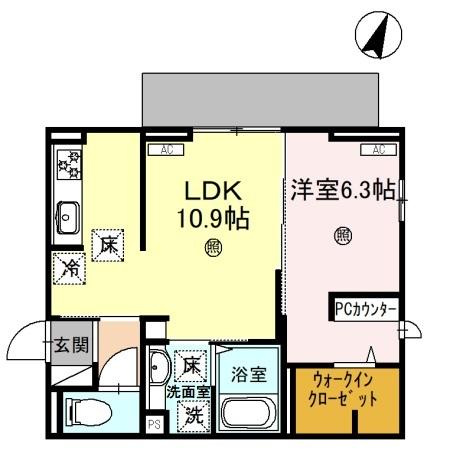D-PLACE駅南大路の間取り