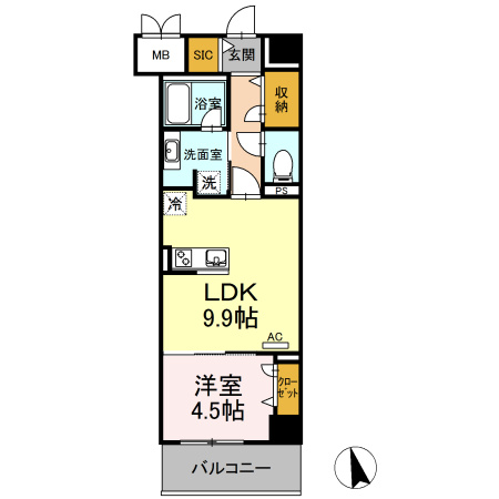 ベルオレイルの間取り