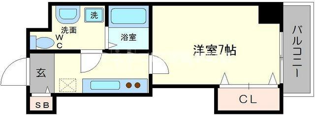 Ｓ－ＦＯＲＴ大今里西の間取り