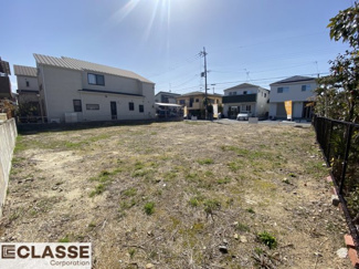 【前面道路含む現地写真】 | 京田辺市田辺勇田　A号地　売土地　建築条件無し