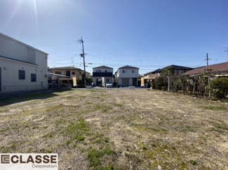 【前面道路含む現地写真】 | 京田辺市田辺勇田　A号地　売土地　建築条件無し