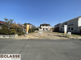 【前面道路含む現地写真】 | 京田辺市田辺勇田　A号地　売土地　建築条件無し
