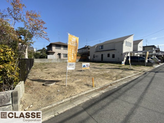 【前面道路含む現地写真】 | 京田辺市田辺勇田　A号地　売土地　建築条件無し