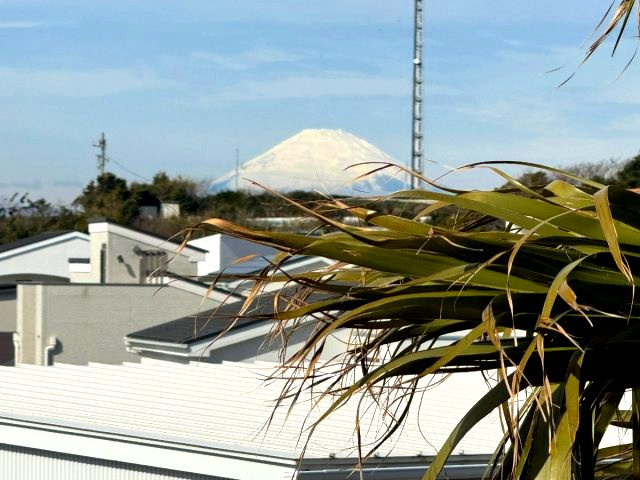 海見え！注文住宅　オール電化　4LDK＋S　 ソーラーパネルの展望|物件から富士山を眺望（季節・天候によります）