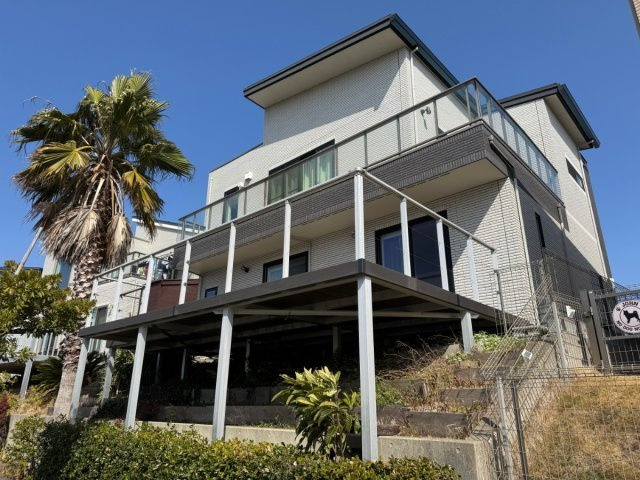 海見え！注文住宅　オール電化　4LDK＋S　 ソーラーパネルの外観|陽当良好