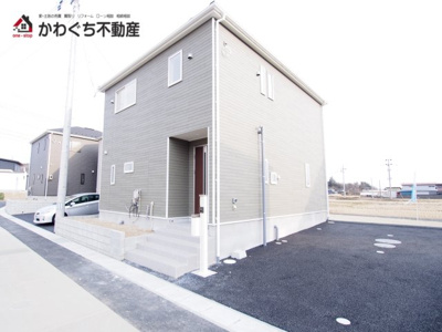 【外観】 | Cradle garden　本宮市高木第4　3号棟 | JR東北本線【本宮】駅まで徒歩19分！本宮小学校、本宮第一中学校エリアです◎