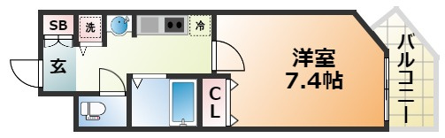 プレサンス神戸駅前グランツの間取り
