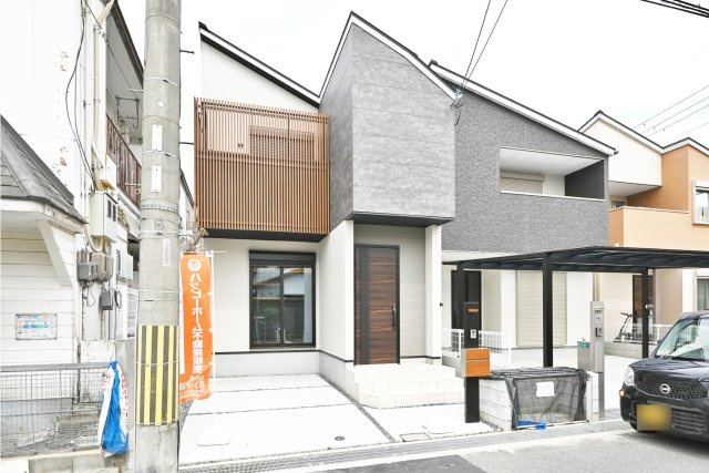 伊丹市中野北4丁目全6区画｜桜台小｜自由設計分譲地が南東角地に誕生!の外観|現地写真です。
