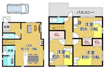 高槻市柳川町2丁目　新築戸建の画像