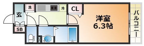 プレサンスみなと元町駅前の間取り