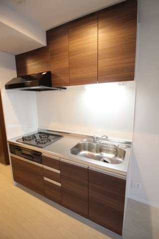 大阪市都島区都島南通１丁目の賃貸マンションのキッチン