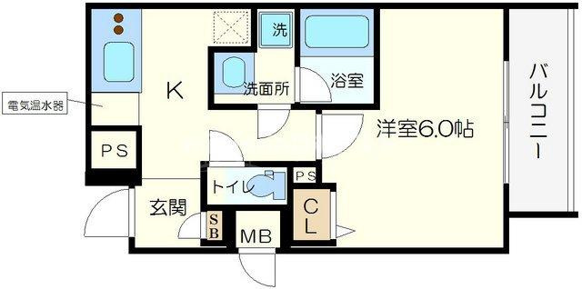 ＬＡＶ心斎橋ＷＥＳＴの間取り