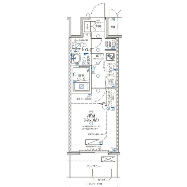 ディアレイシャス浅間町IIIの間取り