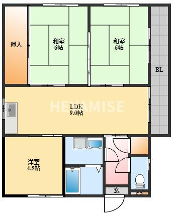 エステート辻の間取り