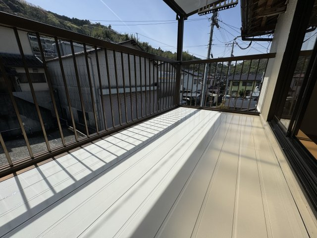 高知市神田のバルコニー