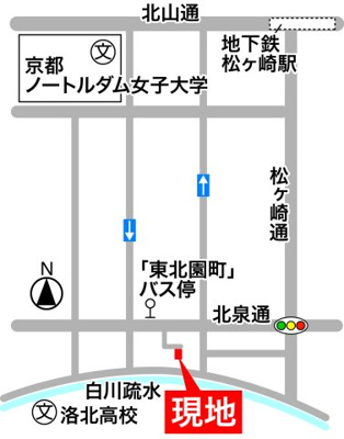 【地図】 | 下鴨北園町　中古戸建【４９坪のプライベート空間＆専用道路！】