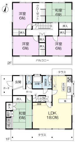 【間取り】 | 南区桧原７丁目中古戸建