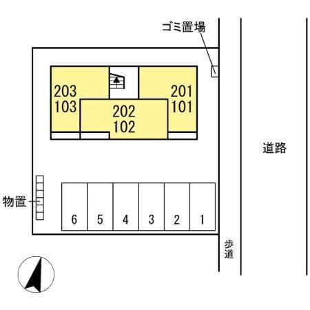 ヴィラ ラピスラズリの区画図