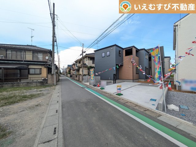 Livele Garden.S　熊谷中西第2の前面道路含む現地写真|充分な広さの前面道路
間口が広くお車の出し入れも問題なく行えるスペースが確保されています♪