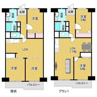 【間取り】 | パレス茨木