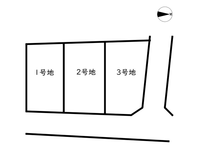 【区画図】 | 大津茂小学校前Ⅲ／全3棟（未入居戸建）