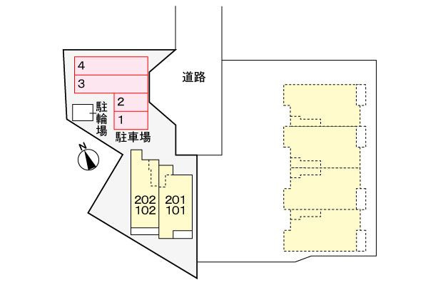 パークサイド　アネックス　　刈谷市近郊の賃貸はクラスホーム刈谷店の駐車場