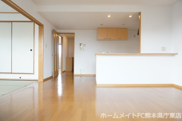 上益城郡益城町大字広崎の賃貸マンションの居間・リビング