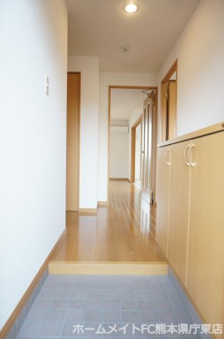 上益城郡益城町大字広崎の賃貸マンションの玄関