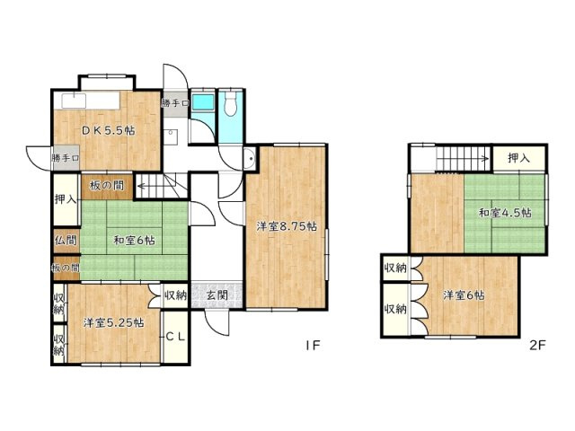 姫路市網干区垣内北町/中古戸建の間取り