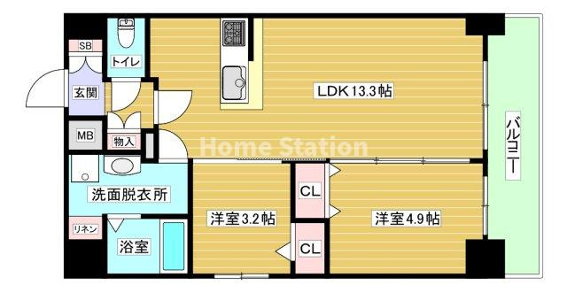 【間取り】 | リヴェント福島野田