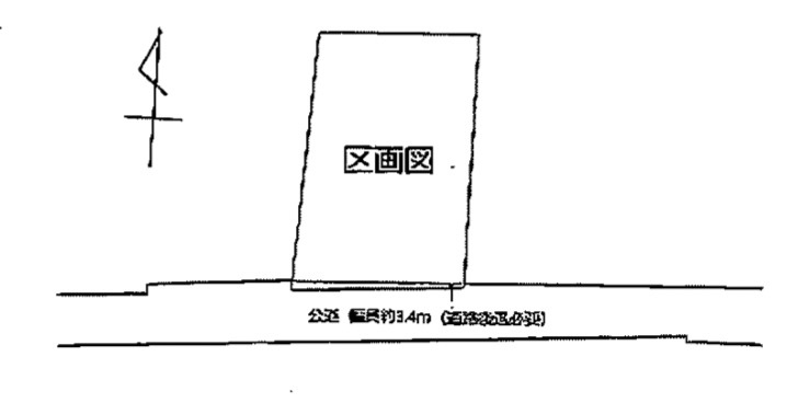 足利市旭町の売地の区画図