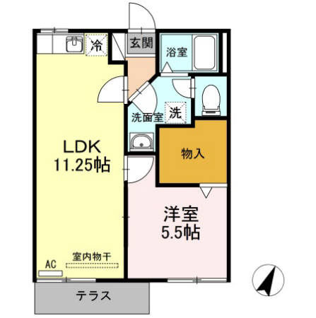 【間取り】 | カーサいなりB