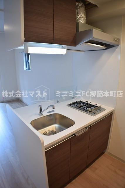 大阪市東成区東小橋１丁目の賃貸マンションのキッチン