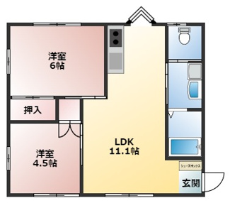 【間取り】 | コーポ　リエ