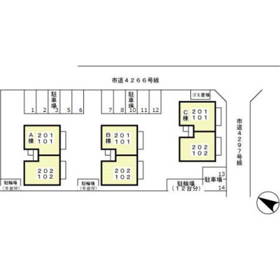 【区画図】 | リビングタウン桶川朝日B