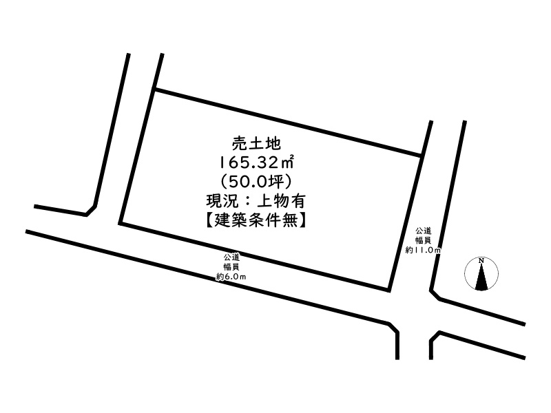 姫路市下手野5丁目／売土地の土地図