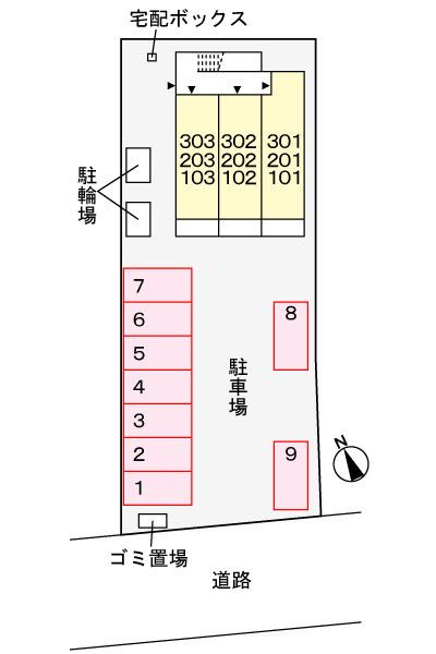 サンライズ・メモリー　　刈谷市の賃貸ならクラスホーム刈谷店の駐車場