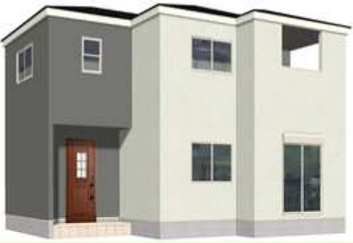 第1吉井町矢田（全3棟）2号棟の外観パース|2号棟