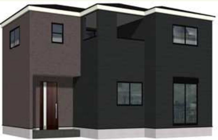 第1吉井矢田（全3棟）3号棟の外観パース|3号棟