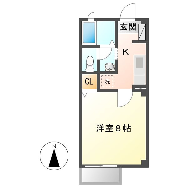 フォブール三冠Ａの間取り