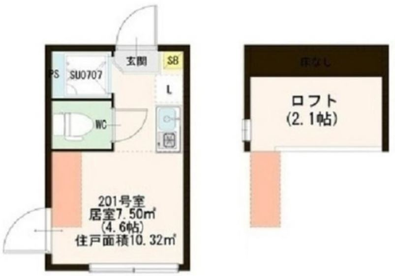 マルシエール西早稲田の間取り