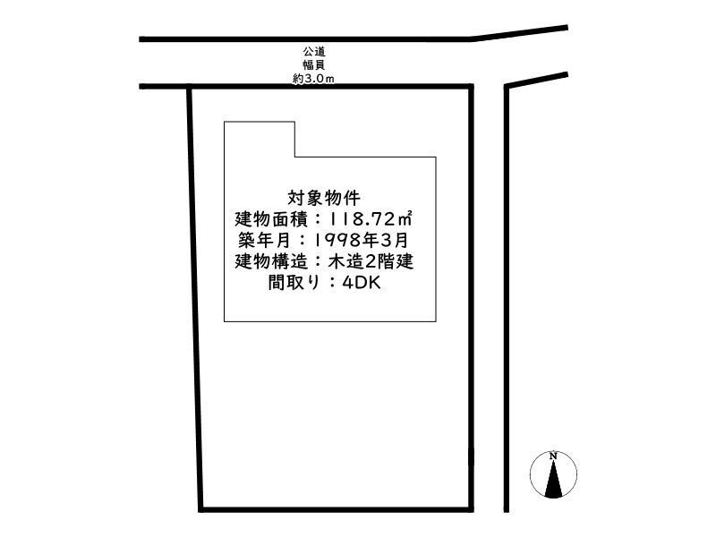 姫路市船津町／中古戸建の区画図